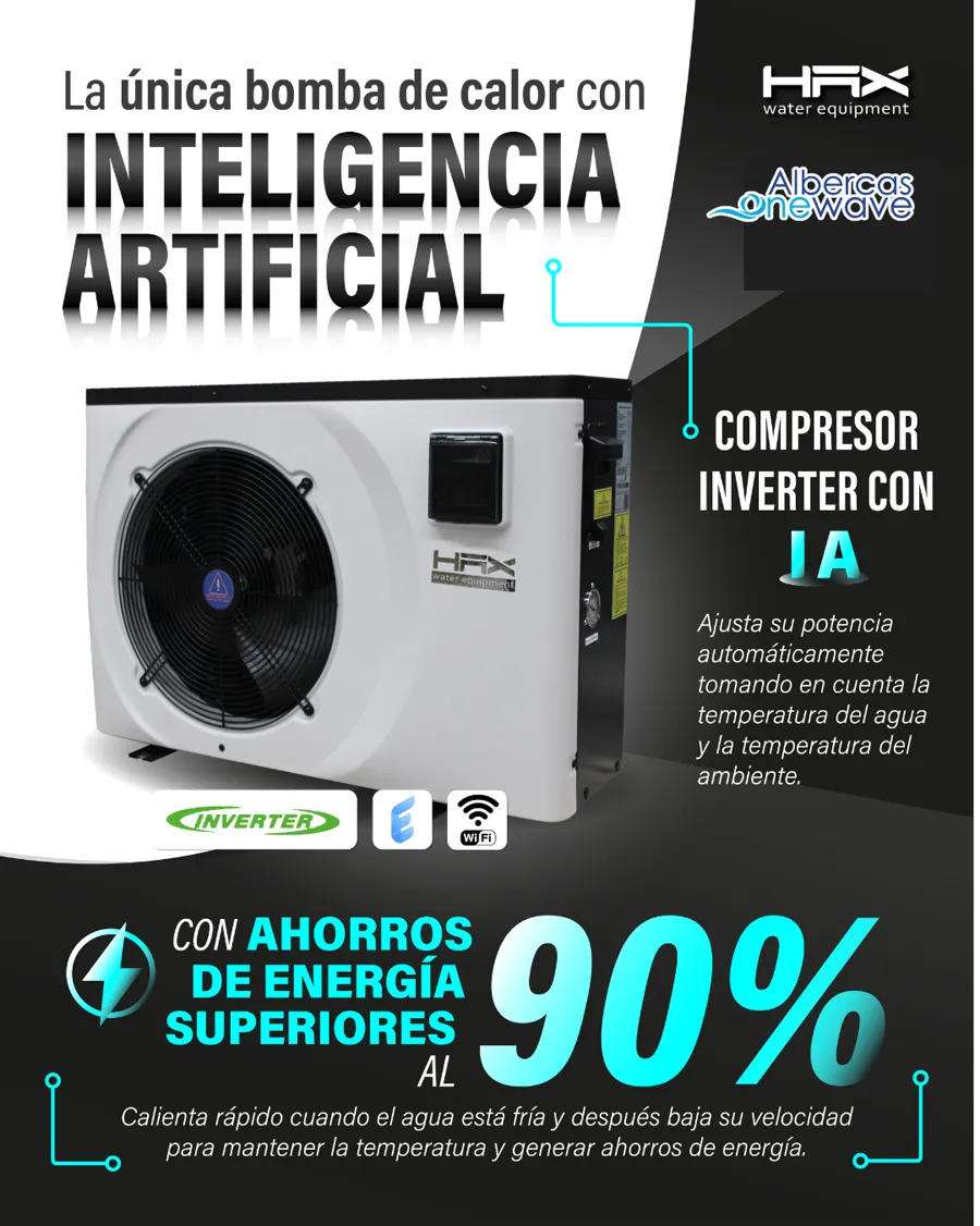 Bomba de calor Inverter HAX con inteligencia artificial