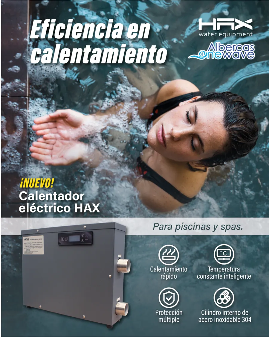 Calentador eléctrico HAX para alberca y spa